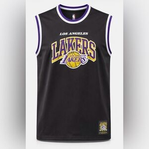 UNK Los Angeles Lakers NBA Black Jersey Size Large